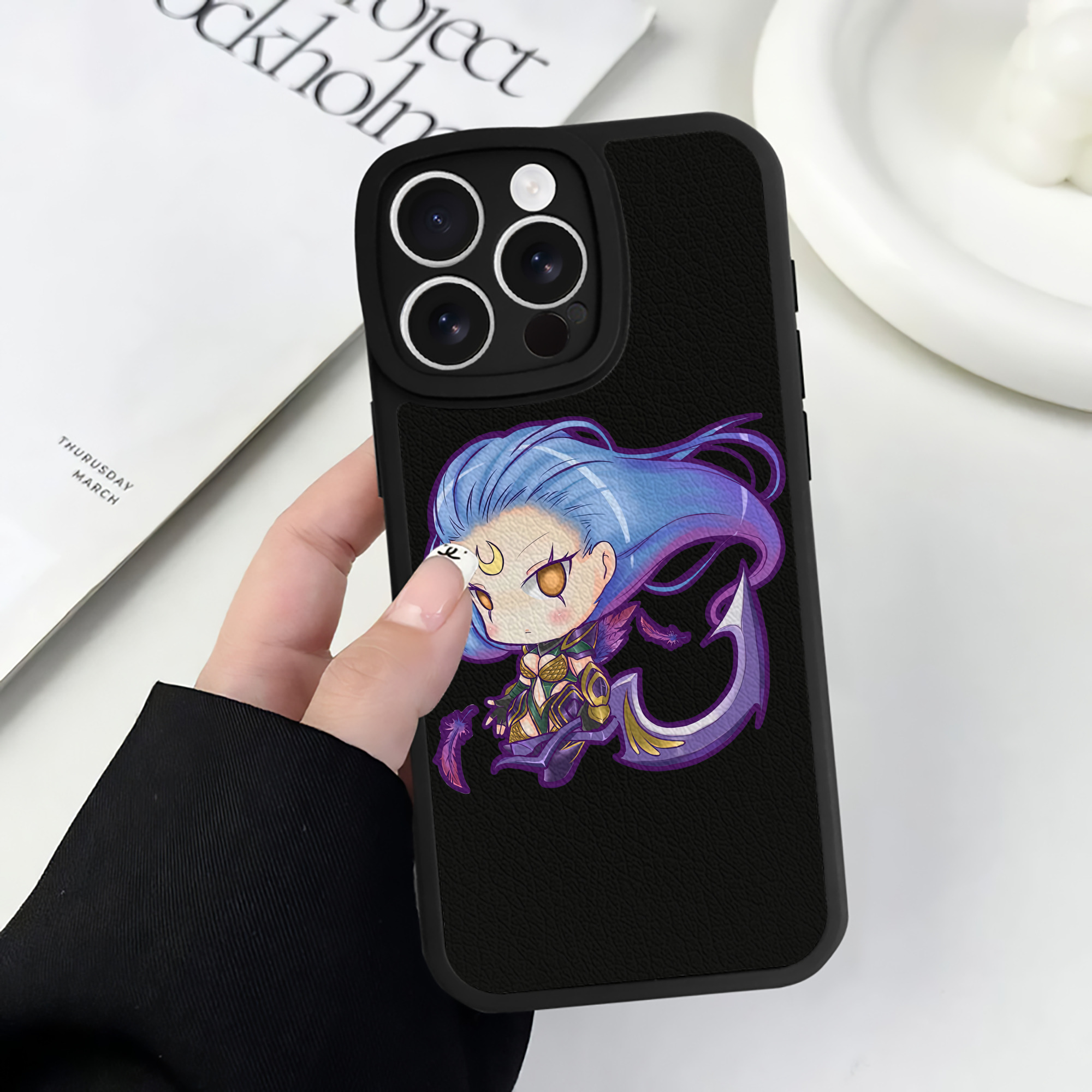 リーグ・オブ・レジェンド League of Legends LOL 【iPhone 16シリーズ対応】シリコンスマホケース（レザー調） 材質：シリコン